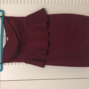 Last chance! Strapless ruffle dress